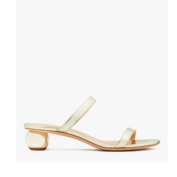 Kate Spade Palm Springs sandals gold NIB - Picture 2 of 3